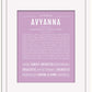 Avyanna | Name Art Print