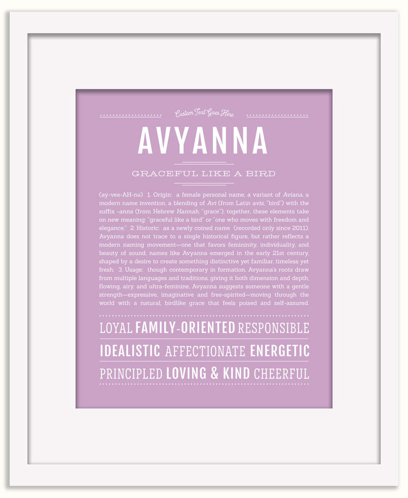 Avyanna | Name Art Print