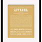 Avyanna | Name Art Print