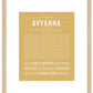 Avyanna | Name Art Print