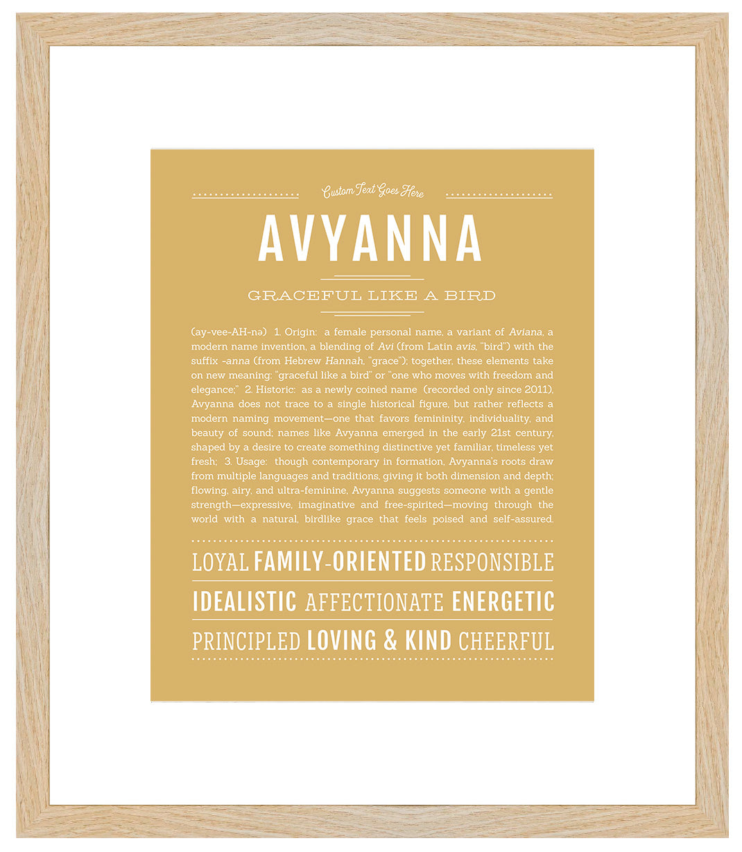 Avyanna | Name Art Print