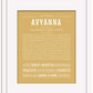 Avyanna | Name Art Print