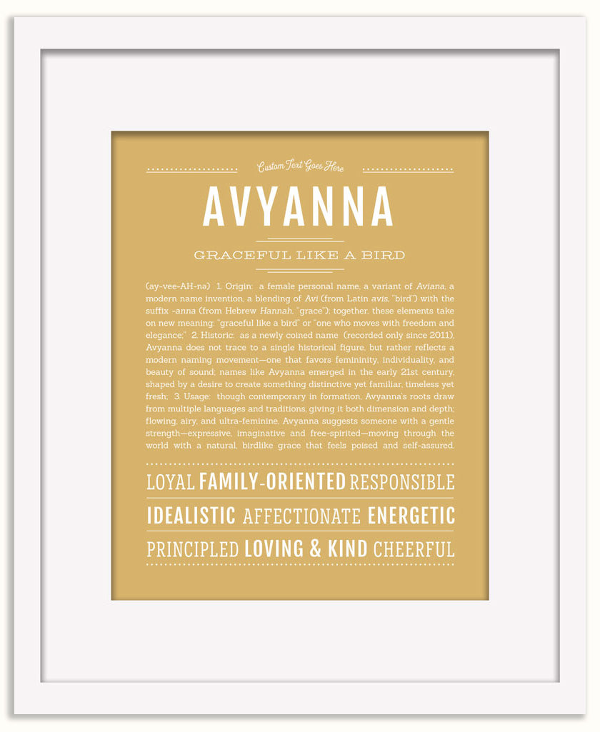 Avyanna | Name Art Print