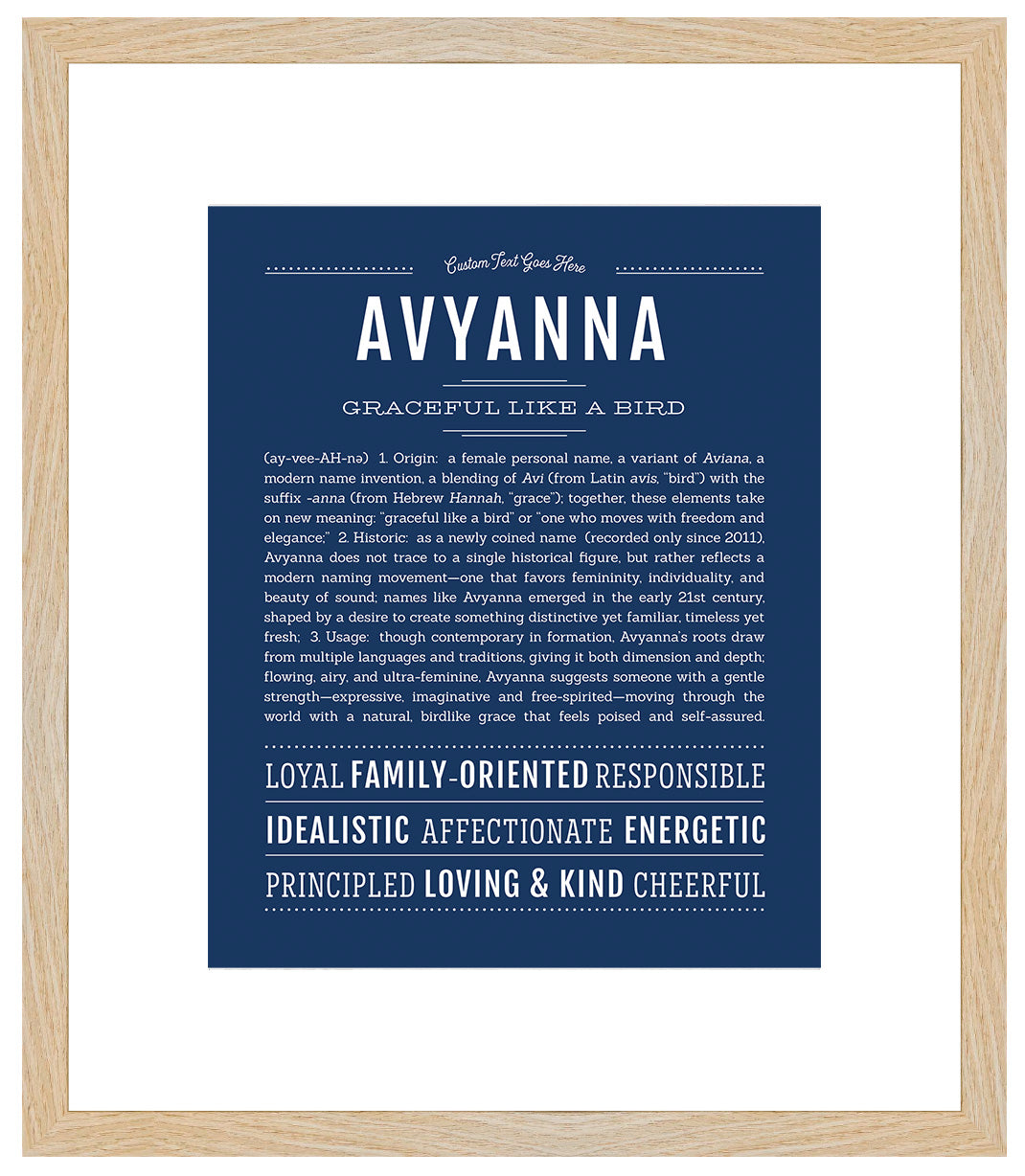 Avyanna | Name Art Print