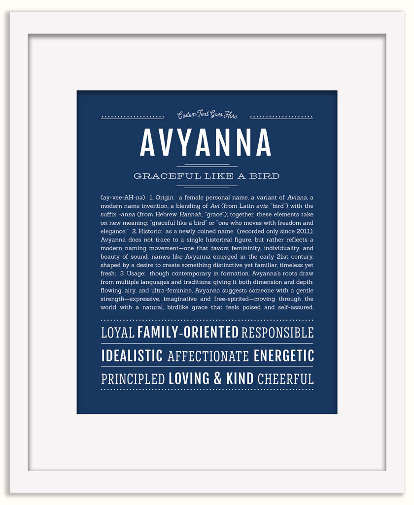 Avyanna | Name Art Print