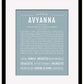Avyanna | Name Art Print
