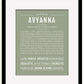 Avyanna | Name Art Print