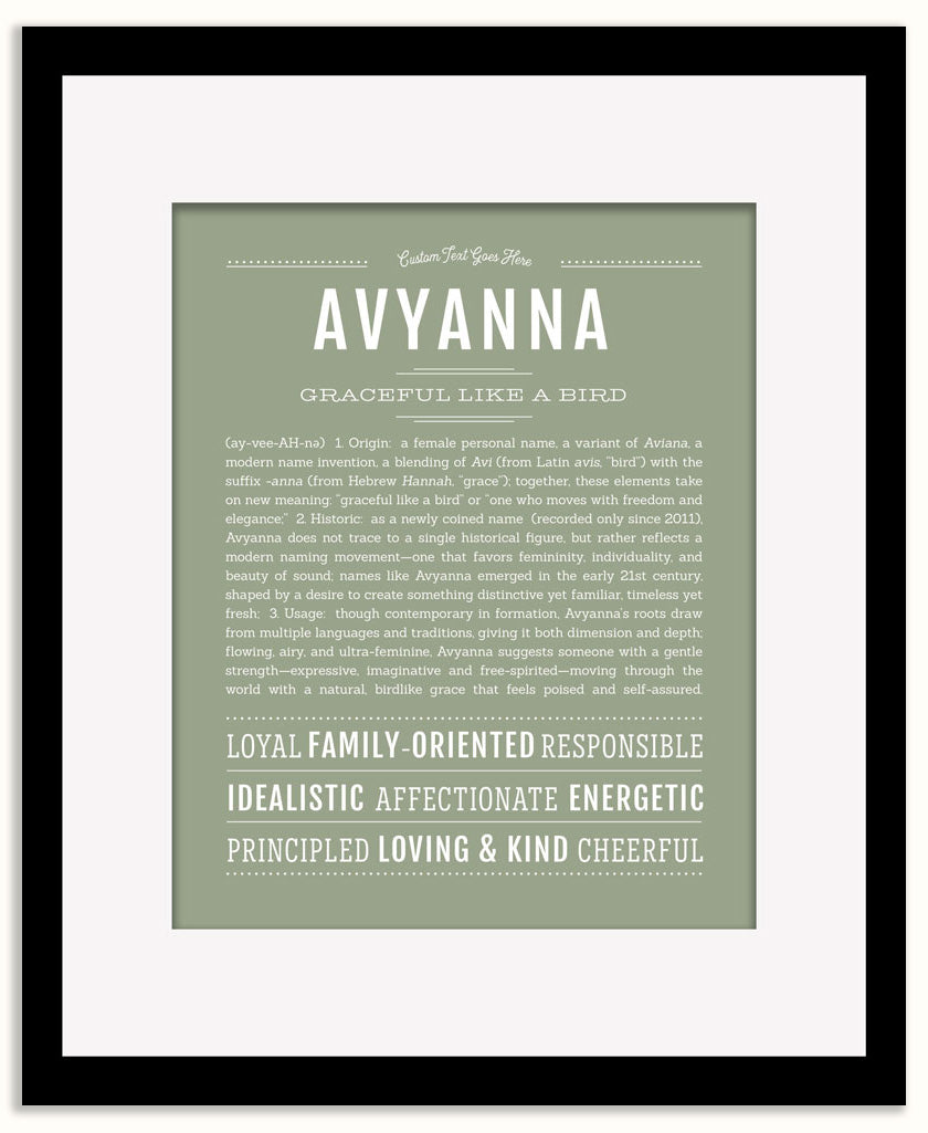 Avyanna | Name Art Print