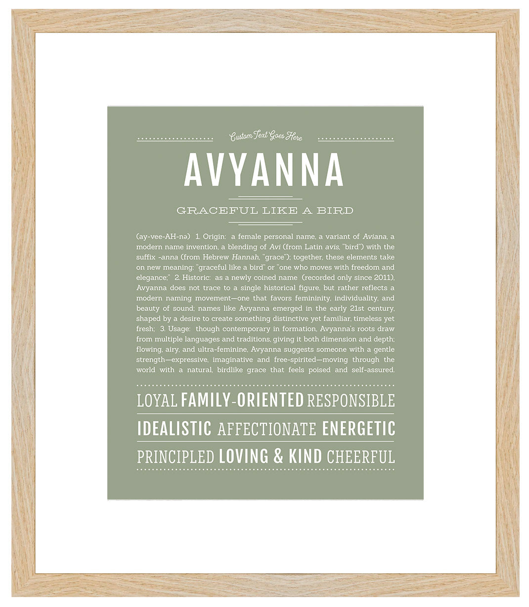 Avyanna | Name Art Print