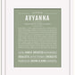 Avyanna | Name Art Print