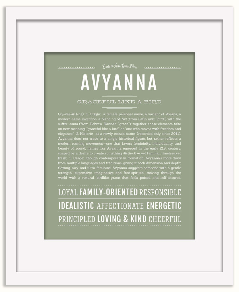 Avyanna | Name Art Print