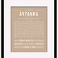 Avyanna | Name Art Print