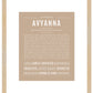 Avyanna | Name Art Print
