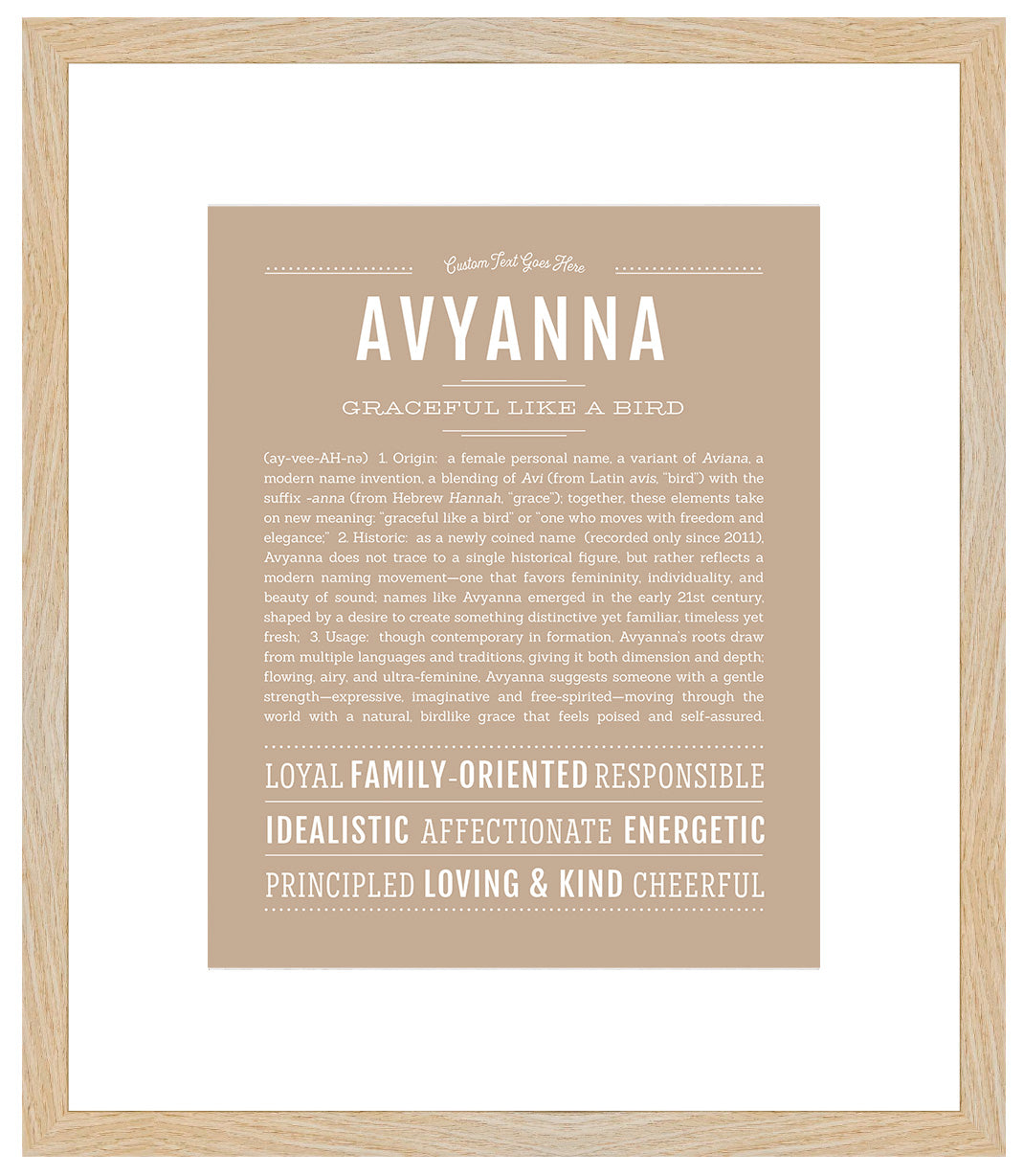 Avyanna | Name Art Print
