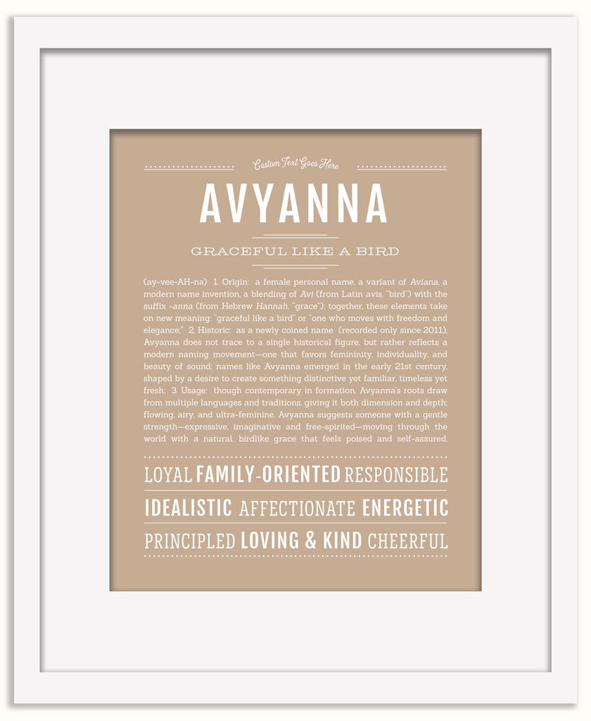 Avyanna | Name Art Print
