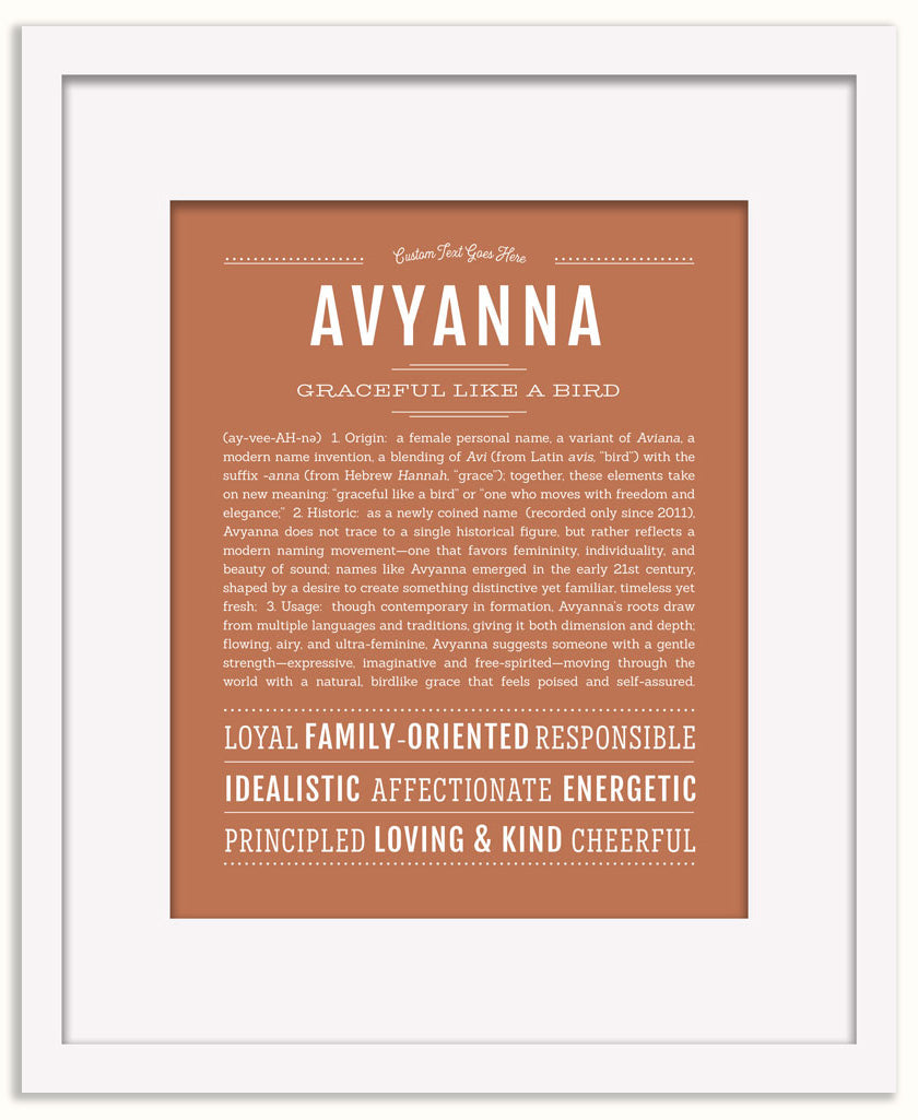 Avyanna | Name Art Print