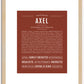 Axel | Name Art Print