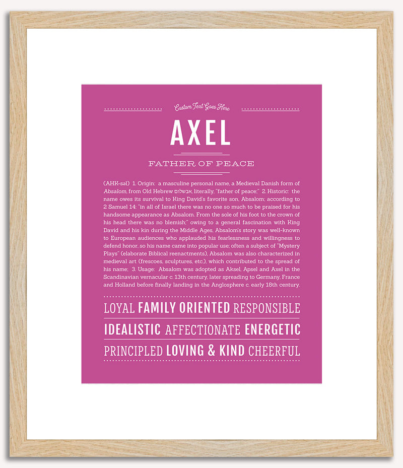 Axel | Name Art Print