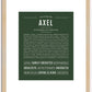 Axel | Name Art Print