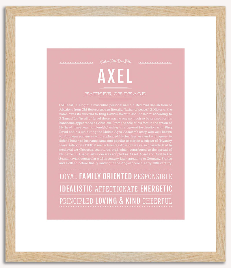 Axel | Name Art Print