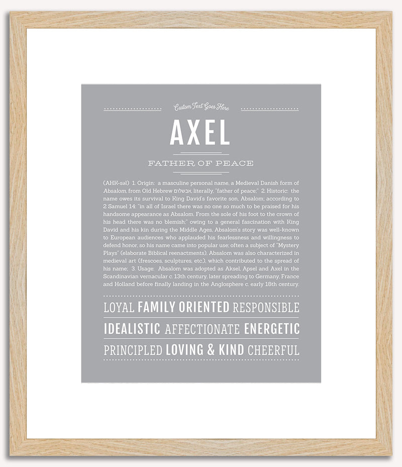 Axel | Name Art Print