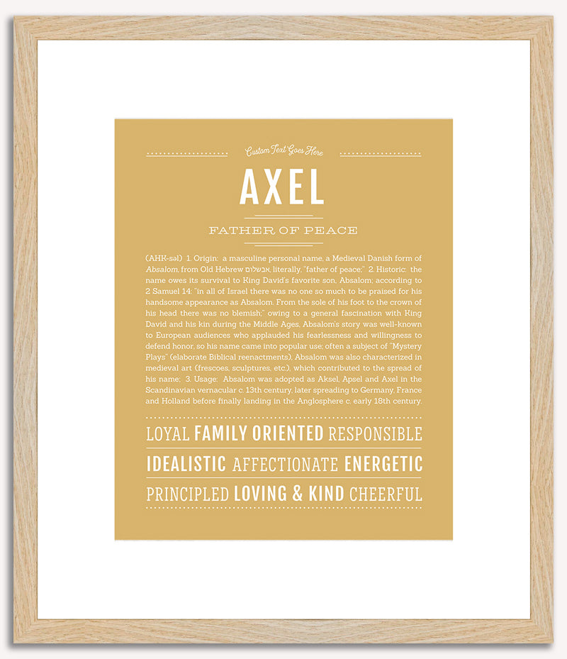 Axel | Name Art Print