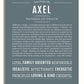 Axel | Name Art Print – Name Stories