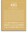 Axel | Name Art Print – Name Stories