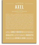 Axel | Name Art Print – Name Stories