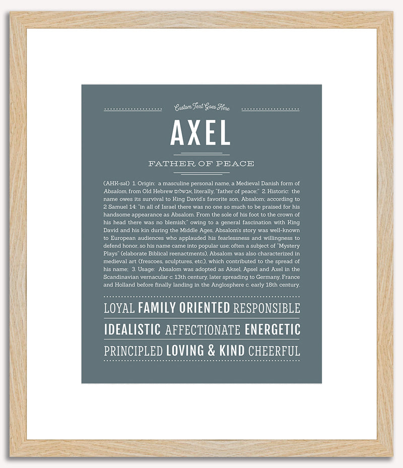 Axel | Name Art Print