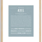 Axel | Name Art Print