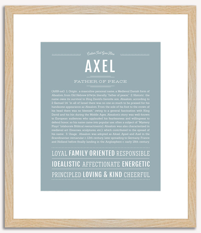 Axel | Name Art Print