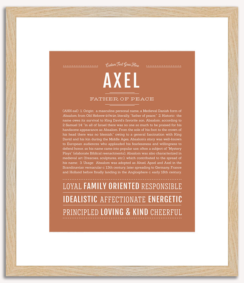 Axel | Name Art Print