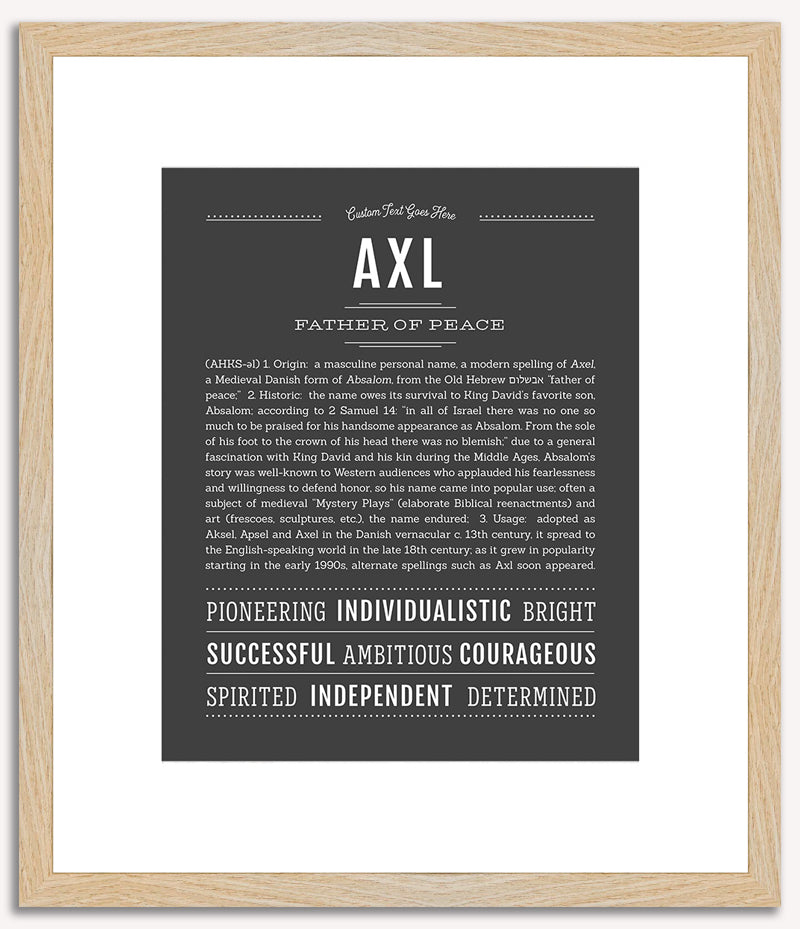 Axl | Name Art Print