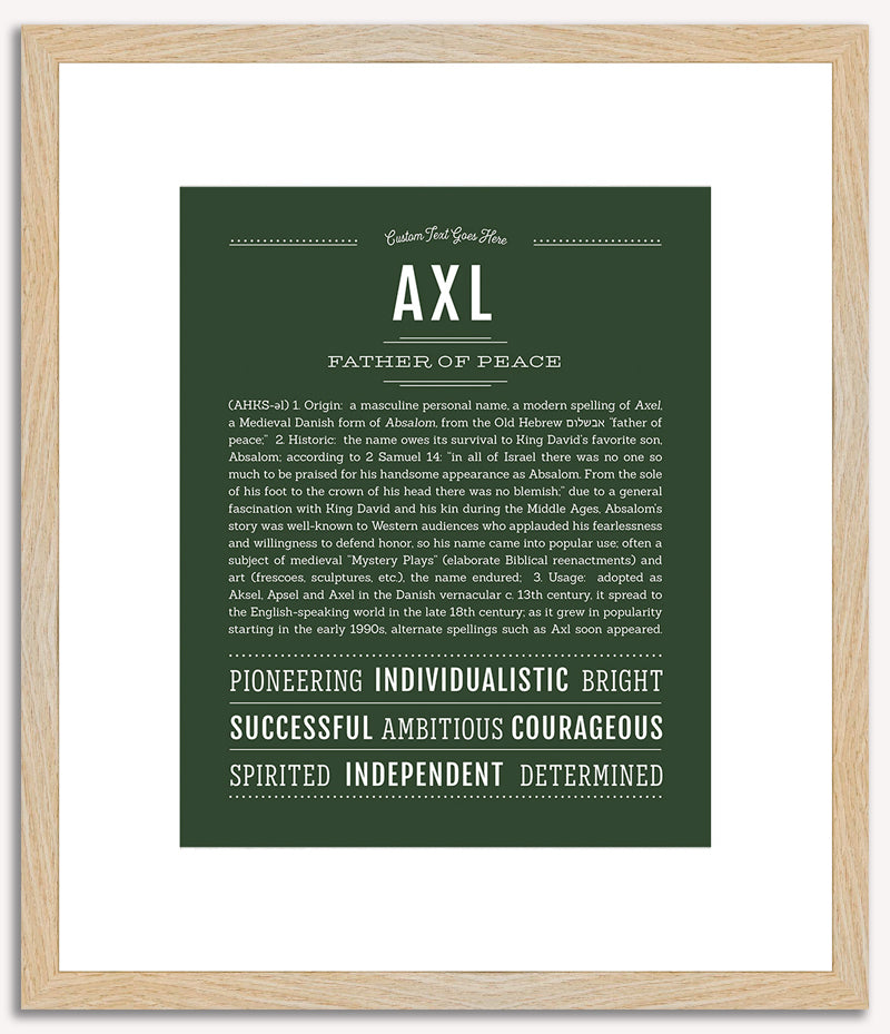 Axl | Name Art Print