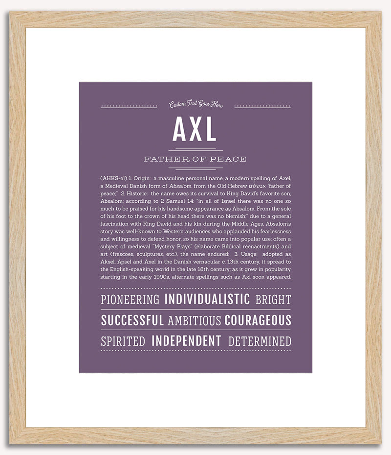 Axl | Name Art Print