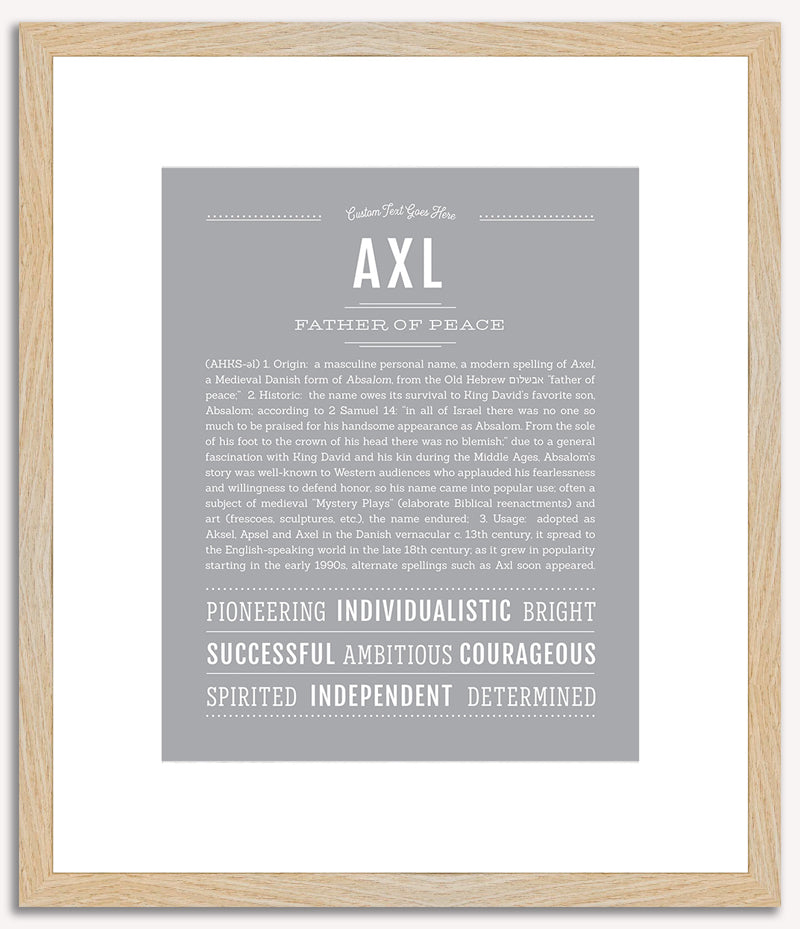 Axl | Name Art Print