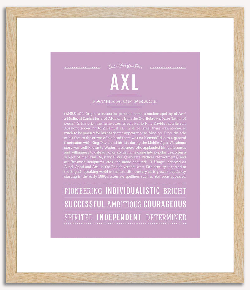 Axl | Name Art Print