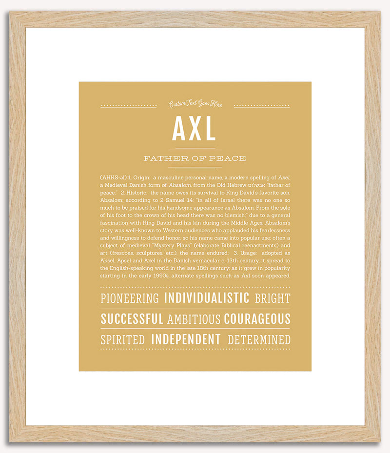 Axl | Name Art Print