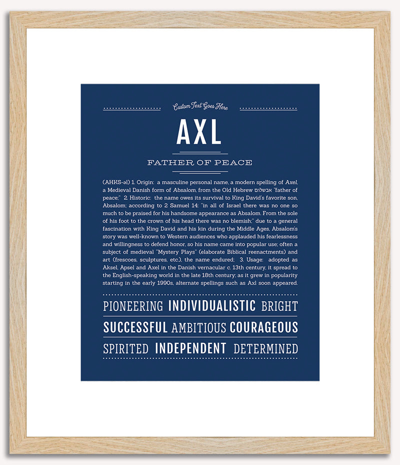 Axl | Name Art Print