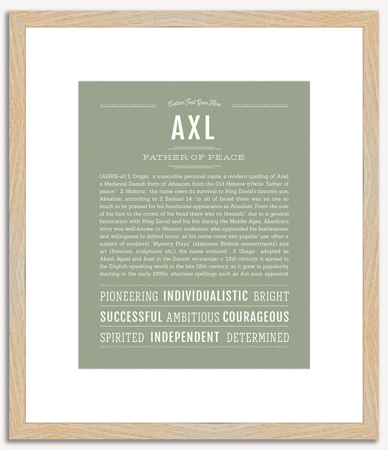 Axl | Name Art Print