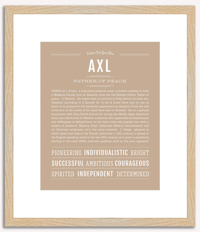 Axl | Name Art Print