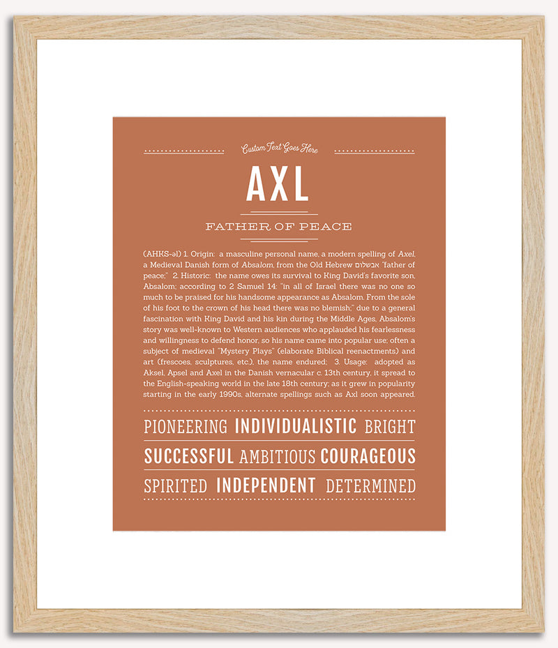 Axl | Name Art Print