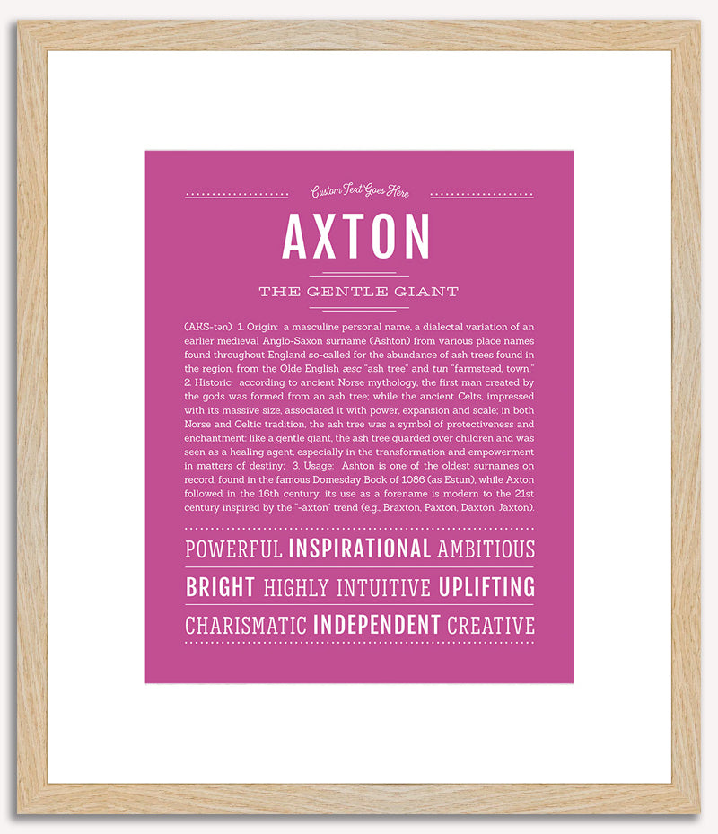 Axton | Name Art Print