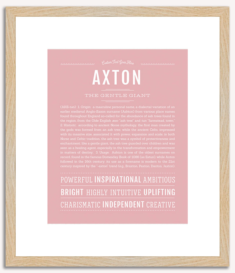 Axton | Name Art Print