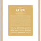 Axton | Name Art Print