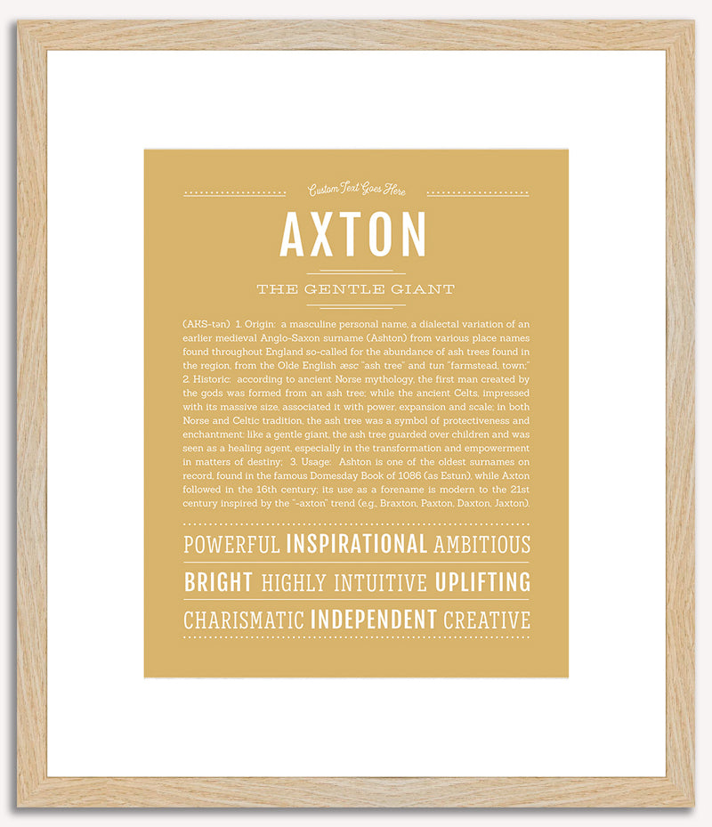 Axton | Name Art Print