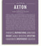 Axton | Name Art Print – Name Stories