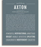 Axton | Name Art Print – Name Stories