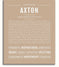 Axton | Name Art Print – Name Stories